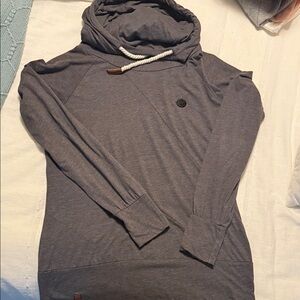 Naketano Gray Hoodie Sweatshirt